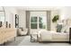 Inviting bedroom with a large window, comfortable chair, and elegant dresser at 1572 Bright Coral Trl, Wendell, NC 27591