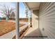 This home features a covered porch and view of the yard at 170 Brookhaven Dr, Spring Hope, NC 27882