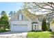 Charming two-story home with a well-manicured lawn and attached garage at 1914 Woodsdale Dr, Durham, NC 27703