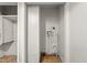 A laundry room features hookups and connections for a washer and dryer at 229 Watson Dr, Burlington, NC 27217