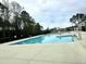 Sparkling community pool with ample deck space, ideal for relaxation and recreation at 3521 Strawberry Patch Row, Raleigh, NC 27604