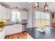 Charming kitchen features custom cabinets, granite countertops, and stainless steel appliances at 3881 Whisperwood Ct, Youngsville, NC 27596