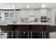 Bright kitchen showcasing a spacious island with barstool seating at 4015 Jasper Olive Rd # 30, Apex, NC 27523