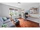 Bright office with hardwood floors, natural light, and stylish decor at 4769 Swordfish Dr, Raleigh, NC 27603
