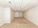 The unfinished basement is spacious and offers plenty of storage space at 4912 Sunset Forest Cir, Holly Springs, NC 27540