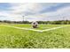 Soccer ball on the corner of a well-maintained athletic field with lighting at 4912 Sunset Forest Cir, Holly Springs, NC 27540