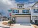 Charming two-story townhome featuring a two-car garage and a well-maintained brick facade at 518 Oak Forest View Ln, Wake Forest, NC 27587
