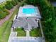 Community pool with a clubhouse and ample room for relaxing or entertaining at 521 Rockcastle Dr, Cary, NC 27519