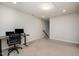 Cozy home office features a desk, chair, and plenty of room for work, study or hobbies at 521 Rockcastle Dr, Cary, NC 27519