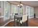 Eat-in dining area with wood floors, wainscotting, and lots of light at 600 Old Farm Rd Rd, Graham, NC 27253