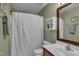 Full bathroom with a shower and vanity at 613 Holly Thorn, Holly Springs, NC 27540