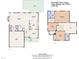 Detailed floorplan of the home layout, showing room dimensions, and layout of the two floors at 613 Holly Thorn, Holly Springs, NC 27540