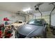Spacious three-car garage with high ceilings and ample room for parking at 616 Branchview Dr, Durham, NC 27713