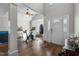 Bright living room with vaulted ceiling, hardwood floors, and large bay window for plenty of natural light at 616 Branchview Dr, Durham, NC 27713