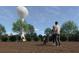 Community dog park providing an excellent area for dog owners to exercise and socialize their pets at 634 Silverado Sunset Loop, Wendell, NC 27591