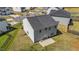 Aerial view of the home's back exterior, patio, and landscaping at 95 Shady Creek Trl, Garner, NC 27529