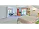 Spacious bonus room with bedroom, pool table, and bookcase at 104 Buckeye Ln, Chapel Hill, NC 27516