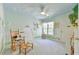 room with playful wall art, ceiling fan, and a rocking chair at 104 Buckeye Ln, Chapel Hill, NC 27516