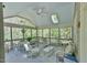 Relaxing screened-in porch with comfortable seating and scenic outdoor views with lots of natural light at 104 Buckeye Ln, Chapel Hill, NC 27516