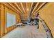 Spacious unfinished attic featuring exposed beams and ductwork at 1077 Williams-White Rd, Zebulon, NC 27597