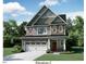 Beautiful two-story home with a landscaped yard, stone accents, and a two-car garage at 1240 Sparkling Lake Dr # 29, Apex, NC 27523