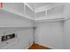 Bright, unfinished storage or utility room with wood floor at 1304 Deboy St, Raleigh, NC 27606