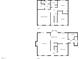 An illustrative floor plan showcasing the layout of the first and second floors of the home at 14 W Bridlewood Trl, Durham, NC 27713