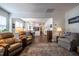 A view from the living room showcasing the open concept floor plan at 150 Red Admiral Ct, Hillsborough, NC 27278