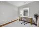 Dedicated office space with hard wood floors, modern desk and chair at 2008 Reaves Dr, Raleigh, NC 27608