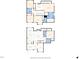 Detailed floor plan showcasing the layout of the home's two floors at 201 Blue Heron Dr, Youngsville, NC 27596