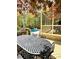 Great backyard with a pool and an outdoor dining table at 206 Zapata Ln, Chapel Hill, NC 27517