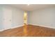 Bedroom with wood floors and ensuite bathroom at 2916 Rue Sans Famille, Raleigh, NC 27607