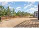 Spacious, fenced backyard featuring lush greenery, providing privacy and plenty of room for outdoor activities at 3360 Bordwell Ridge Dr, New Hill, NC 27562