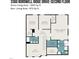 Second floor plan featuring three bedrooms, two bathrooms, a laundry room, a loft, and walk-in closets at 3360 Bordwell Ridge Dr, New Hill, NC 27562