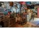 Unique bar space with vintage decor and ample seating at 3787 Pleasant Hill Church, Siler City, NC 27344