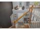 Entryway and staircase displaying wood and white trim with decor at 3787 Pleasant Hill Church, Siler City, NC 27344