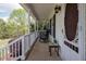Cozy front porch with rocking chairs and views of the yard at 3787 Pleasant Hill Church, Siler City, NC 27344