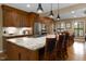 Spacious kitchen with granite countertops, stainless steel appliances, and a large island at 3787 Pleasant Hill Church, Siler City, NC 27344
