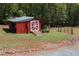 Outside storage building with an entrance ramp for easy access to equipment and supplies at 3787 Pleasant Hill Church, Siler City, NC 27344