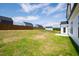 Backyard with an expansive view behind a newly constructed home at 40 Rosewood Ln, Youngsville, NC 27596