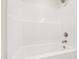 Bright bathroom features a white shower with stainless steel fixtures at 40 Rosewood Ln, Youngsville, NC 27596