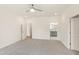 Spacious bedroom with carpet and a view into the bathroom at 40 Rosewood Ln, Youngsville, NC 27596