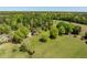 Aerial view of lush green estate with circular driveway at 5212 Theys Rd, Raleigh, NC 27606