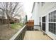 Wooden deck overlooks backyard at 5403 Bayside Ct, Raleigh, NC 27613