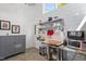 Kitchen with industrial style and open to another room at 545 E Lenoir St, Raleigh, NC 27601