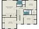 The second floor layout reveals the primary bedroom suite, additional bedrooms, and bathrooms at 6105 Splitrock Trl, Apex, NC 27539
