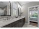 Dual sinks and a view of the bedroom make this bathroom a must see at 775 Sagamore Dr, Louisburg, NC 27549