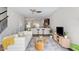 Open living space with hardwood floors flowing into the kitchen, perfect for entertaining at 7822 Allscott Way, Raleigh, NC 27612