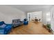Bright living room featuring hardwood floors, recessed lighting, and comfortable seating at 801 Silver Leaf Pl, Raleigh, NC 27609