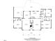 Main floor plan showing the location of the kitchen, living spaces, bedrooms, and bathrooms at 806 S Second St, Smithfield, NC 27577